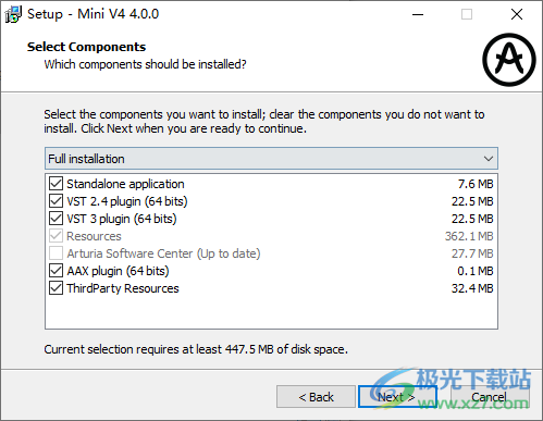 Arturia Mini V4(音频插件)