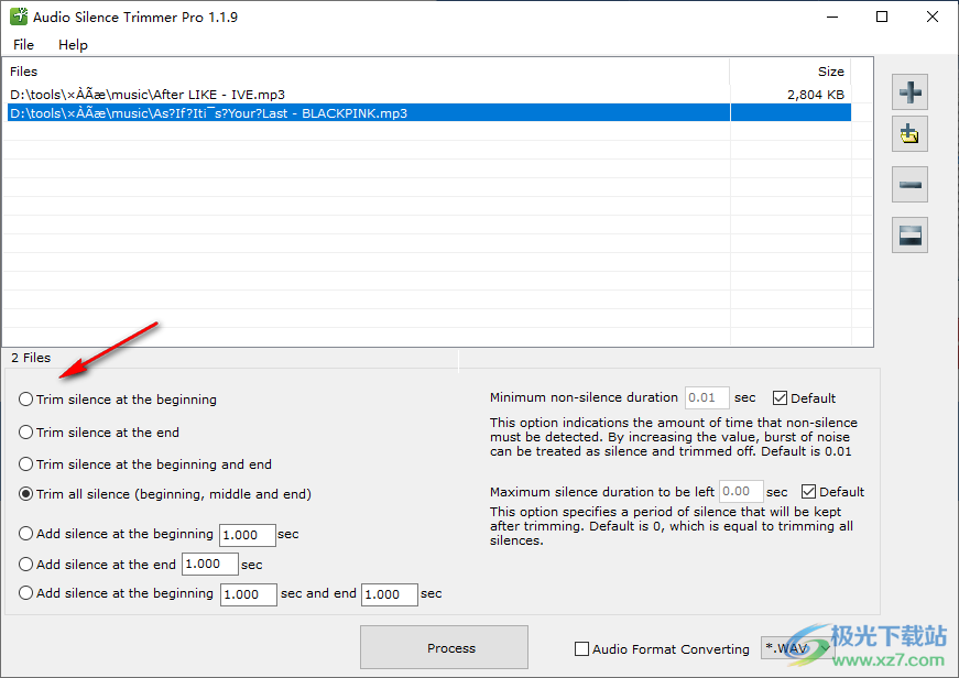 Audio Silence Trimmer Pro(音频静音去除器)