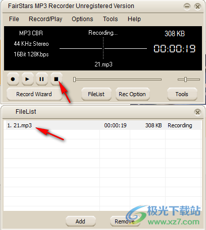 FairStars MP3 Recorder(录音软件)