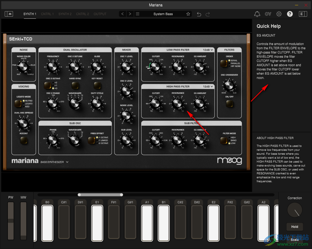 Moog Music Mariana(低音合成器)