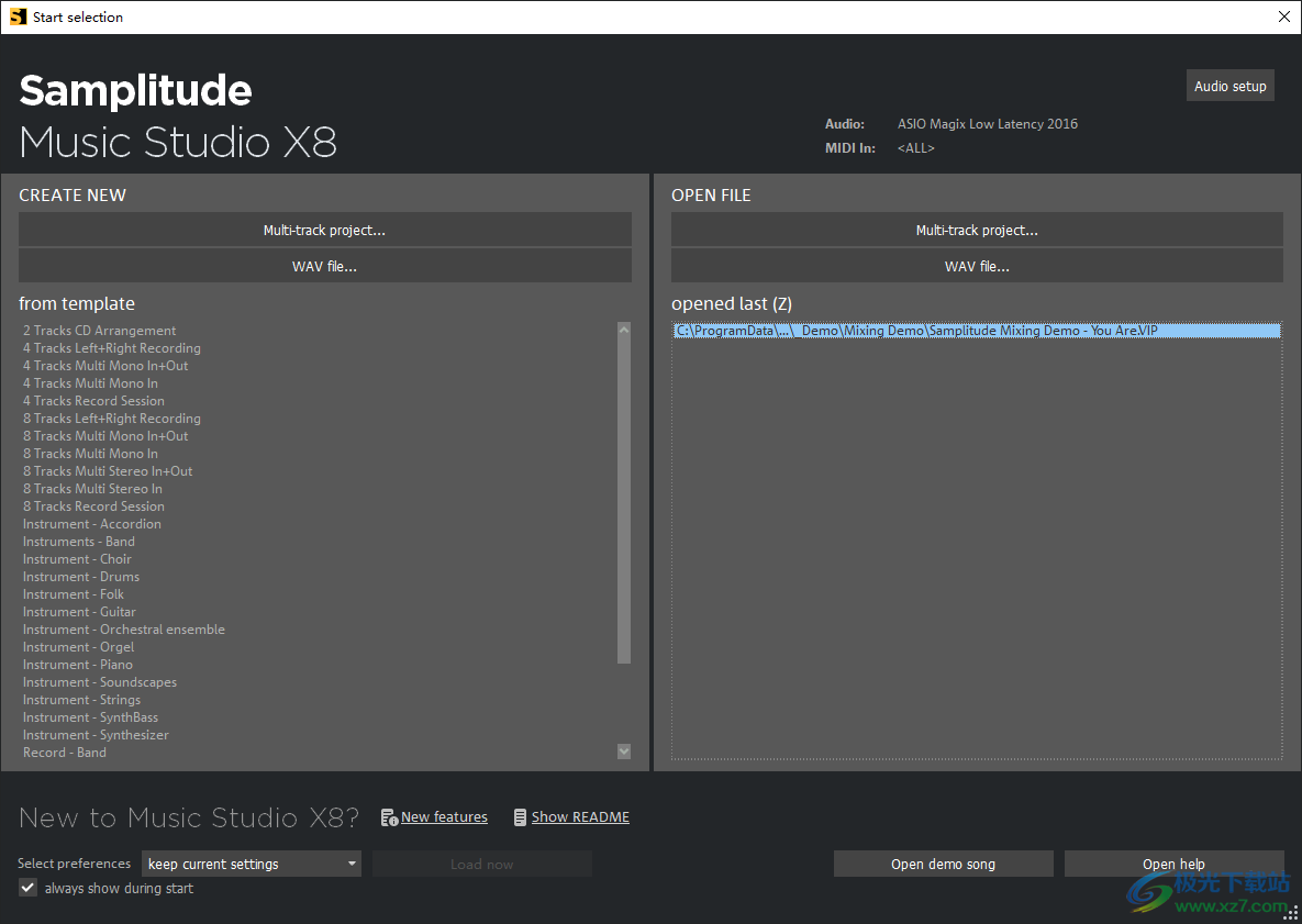 MAGIX Samplitude Music Studio X8(音乐制作)