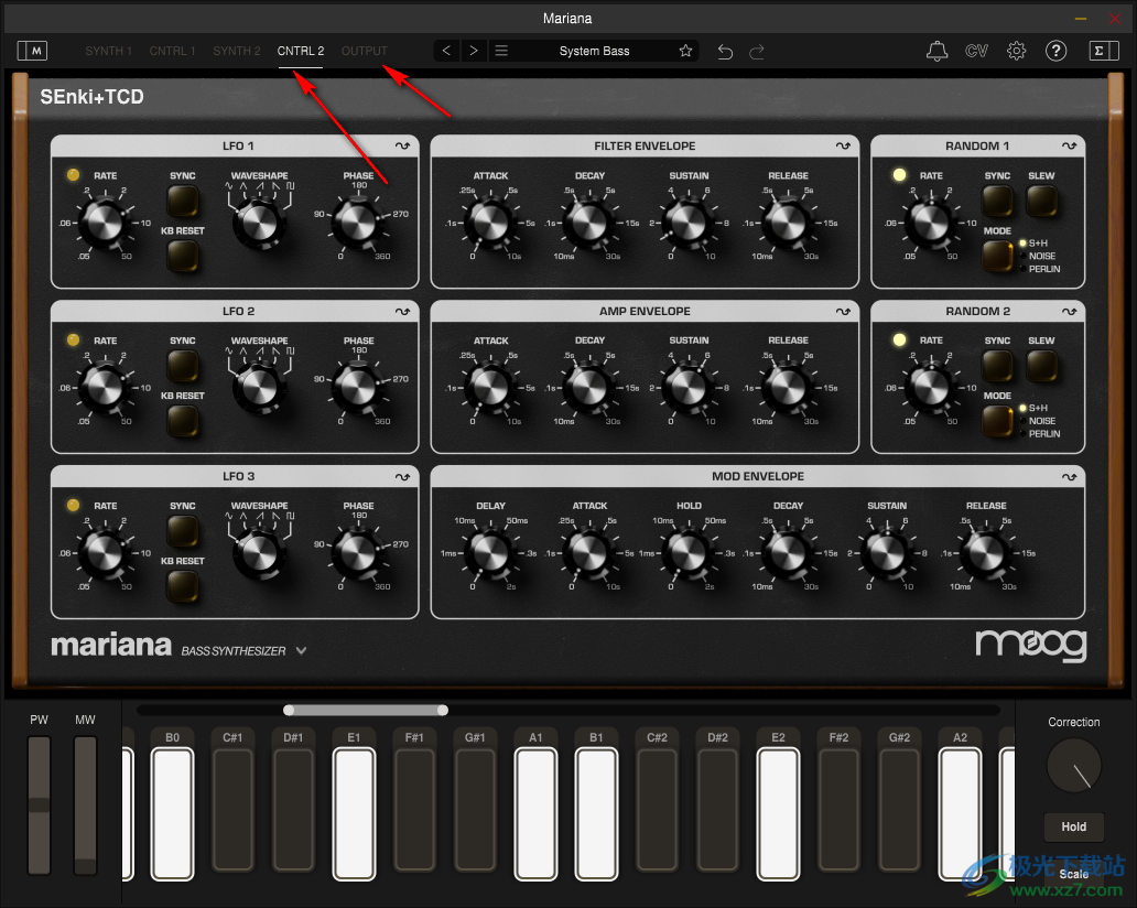 Moog Music Mariana(低音合成器)