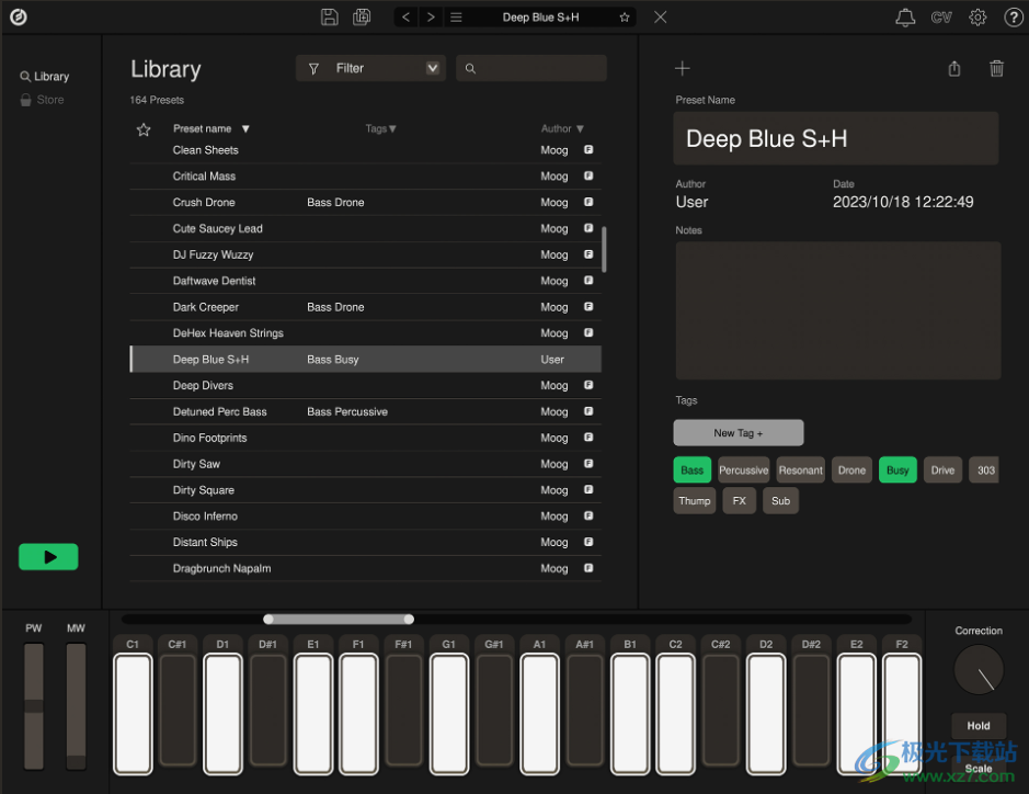 Moog Music Mariana(低音合成器)