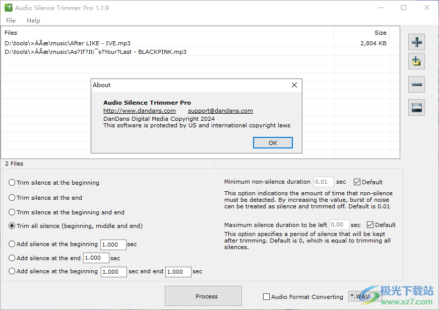 Audio Silence Trimmer Pro(音频静音去除器)