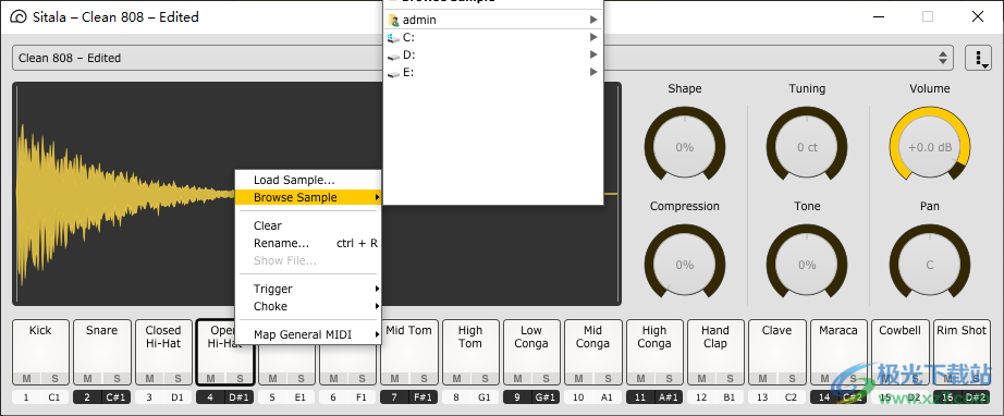 Sitala(16鼓垫鼓采样器)