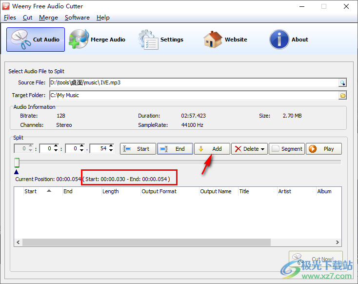 Weeny Free Audio Cutter(音频剪切)