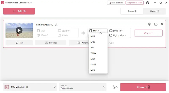 IceCream Video Converter视频转换器