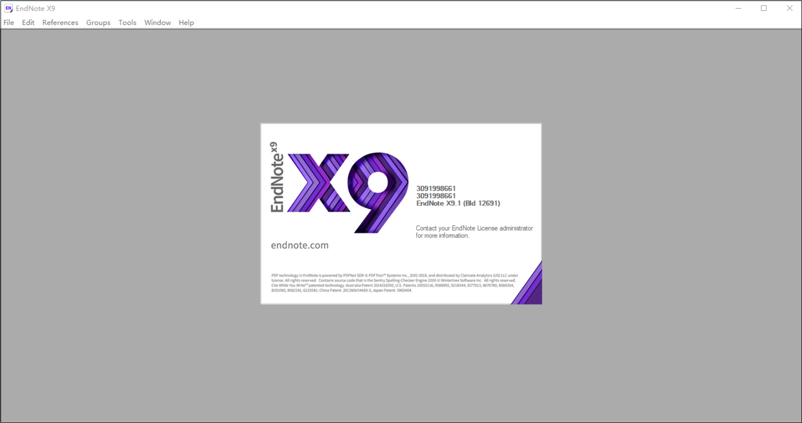 endnote x9.1中科大批量授权版