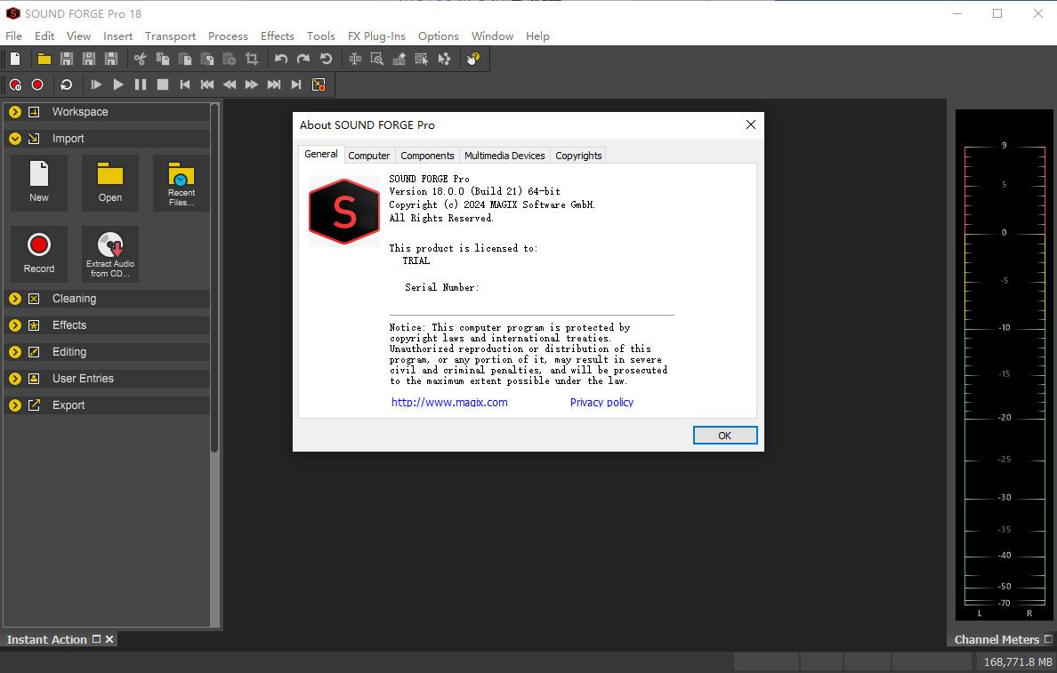 Sound Forge Pro 18(数字音频编辑软件)