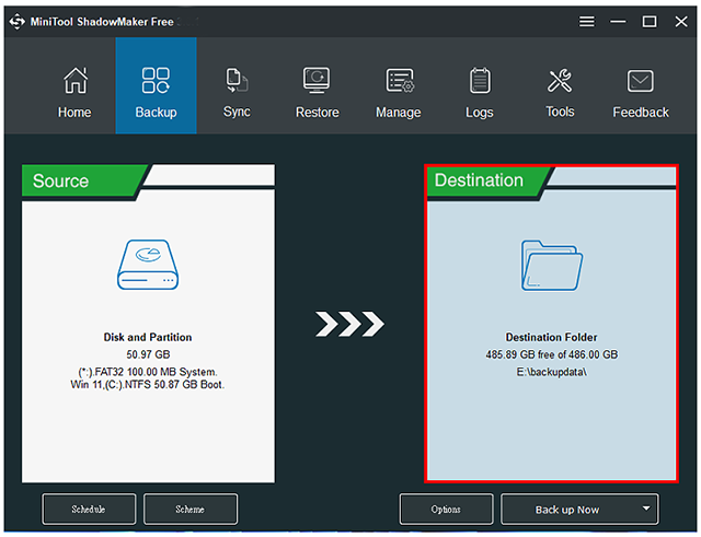 MiniTool ShadowMaker free