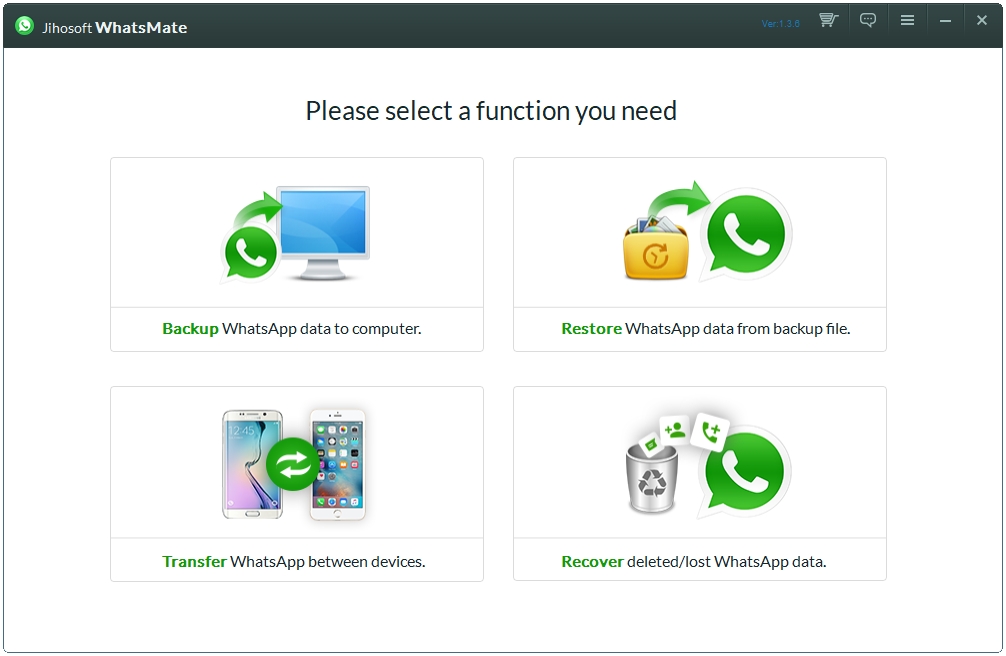 Jihosoft WhatsMate(手机数据管理)