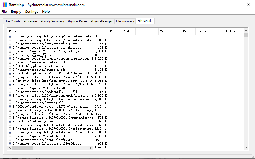 RAMMap(内存分析清理软件)Pc电脑版