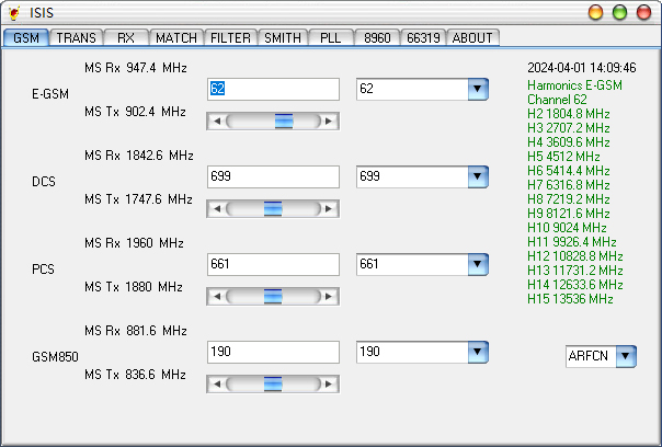 ISIS射频测试软件