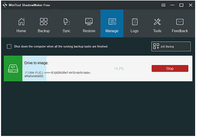 MiniTool ShadowMaker free